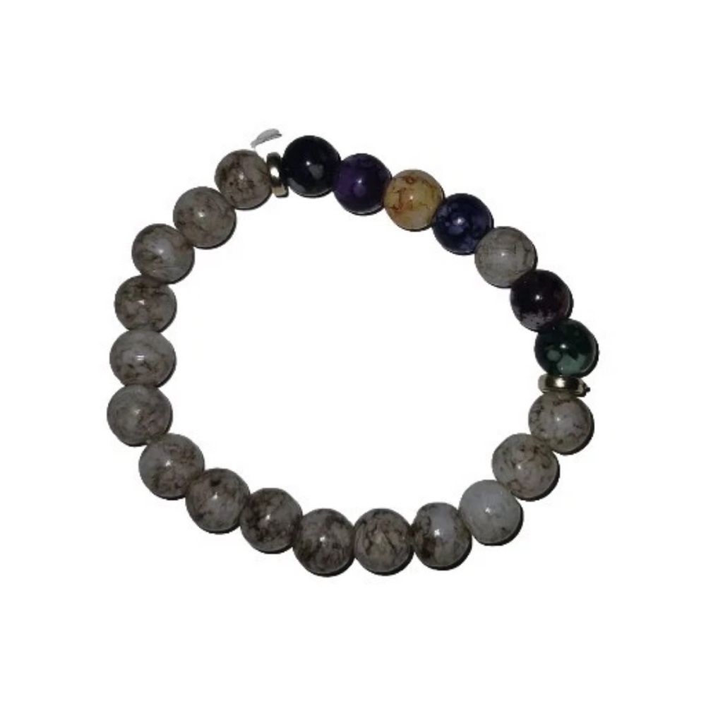 White Beaded Bracelet